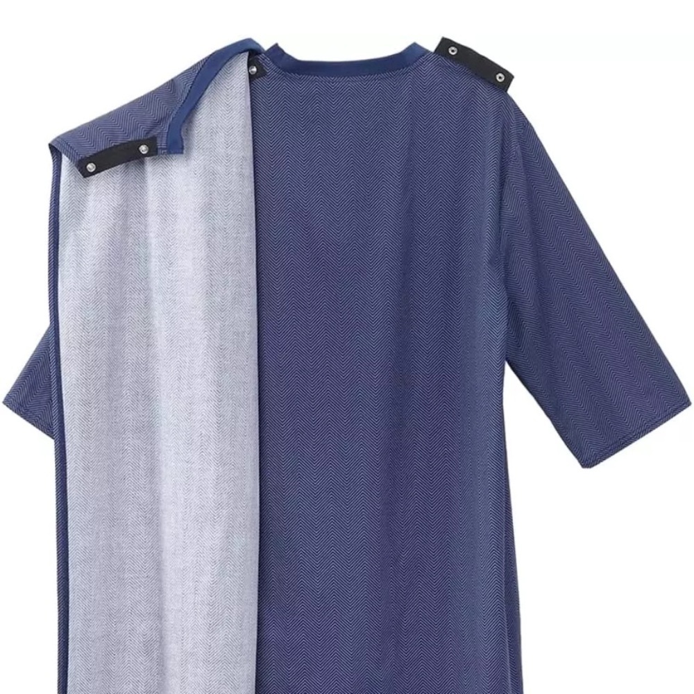 Silvert’s Clothing Mens Open Back Adaptive Hospital Patient Night Gown - Picture 12 of 14
